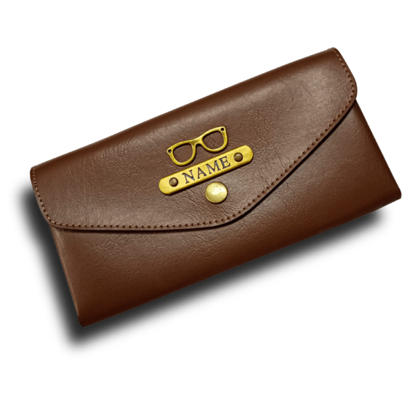 Personalised Women's Wallet - Dark Brown