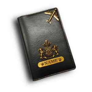 Personalised Black Colour Passport Cover