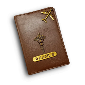 Personalised Dark Brown Colour Passport Cover