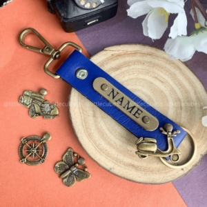 Personalised Keychain 2 Sided – Royal Blue