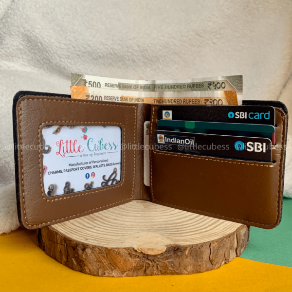 Personalised Men's Wallet - Dark Brown - Image 2