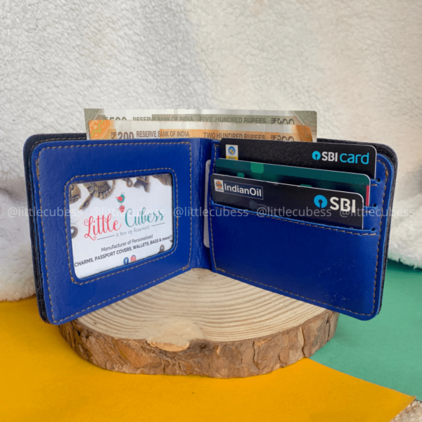 Personalised Men's Wallet - Royal Blue - Image 2
