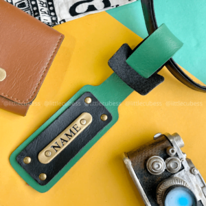 Personalised Luggage/Baggage Tag – Green (Pack of 2)