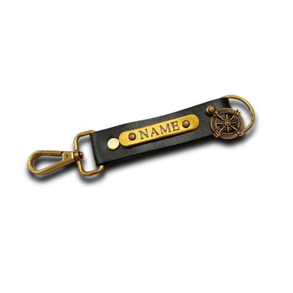 Personalised Keychain 2 Sided - Black