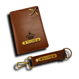 Passport Cover & Keychain 2 Sided Combo