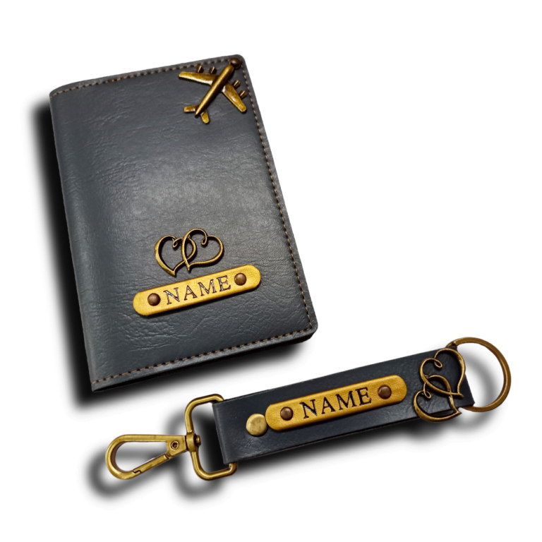 Passport Cover & Keychain 2 Sided Combo